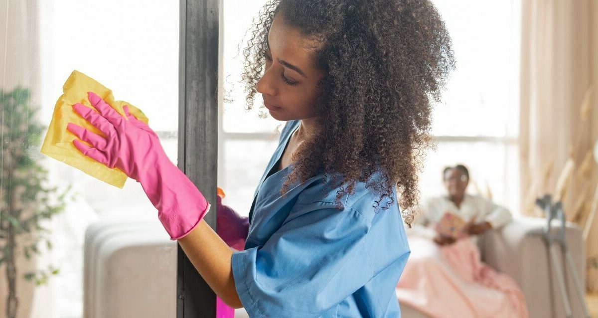 Woman Cleaning