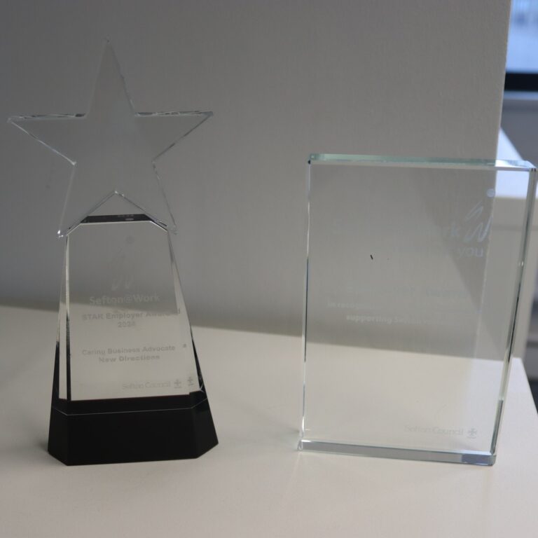 Two glass awards