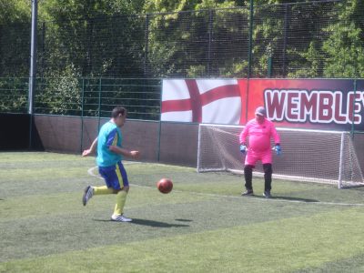 South Hub Members playing football